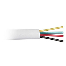 Кабель телефонний Atcom 100 м. CCS, 26AWG, 4 жили, білий
