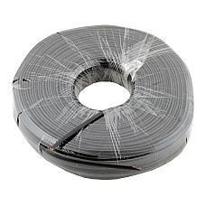 Телефонний кабель Atcom 100 м. CCS, 26AWG, 4 жили, чорний