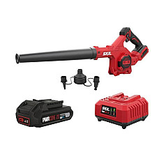 Повітродув акумуляторний SKIL 3161 CB Compact 20В акб 1х2.5А·год 300км/год 3 насадки 1.2кг (VA1E3161CB+BC1E3110AA) (1859029)