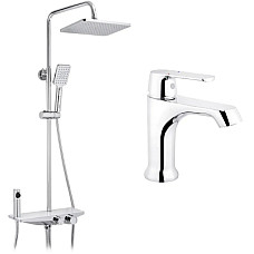 Душовий гарнітур Kroner Armada-W066 + змішувач Armada-C010 (CVS30222)