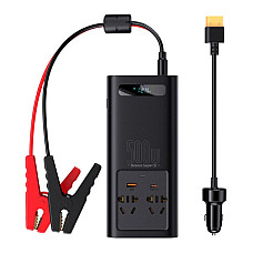 Автомобільний інвертор 12V/220V 500W Super Si Power Inverter CN/EU Black Baseus (CGNB000101)