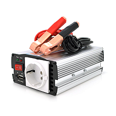 Інвертор напруги MRV-15012 ((150W)), 12/220V, approximated, 1Shuko, клемы + крокодилы, Box.Q20 (1579011)