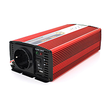 Voltage inverter ABAX OBS-1206 with correct sine wave, 600W, 12/220V, 1 Shuko, Box (1589434)