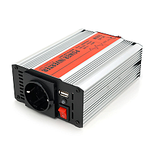 Інвертор напруги RITAR RSX-500, 12V/220V, 500W з апроксимувати синусоїдою, 1xShuko, 1xUSB, клемні дроти, BOX, Q20 (1579035)