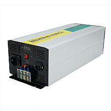 Інвертор напруги RITAR RSCU-4000, 12V/220V, 4000W з правільною синусоїдою, вбудований зарядний пристрій, 1xShuko, 1xUSB, клемні колодки, BOX, Q2 (1578985)