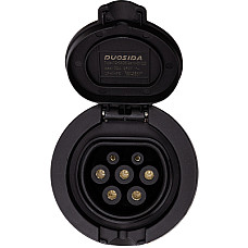 Розетка для заряджання електромобіля Duosida Type 2 (Female), 32A, 3-фазная (EV200238)