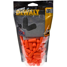 Беруші DeWALT одноразові, помаранчеві, 50 шт (DPG12BG50)