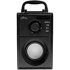 Акустична система 1.0 Media-Tech 15W, Bluetooth/FM/AUX/SD/USB/пульт/BOOMBOX, срібна мембрана, чорна (MT3179)