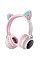 Bluetooth-гарнітура Hoco W27 Cat Ear Grey/Pink (W27GP)