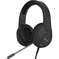 Ігрова гарнітура Sandberg BossBlaster, USB, кабель 2м, RGB, чорна (126-49)