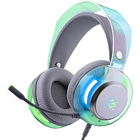 Гарнітура Defender Glitch, USB, RGB,  2м, White (62490)