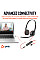 Навушники Poly BlackWire C3225 USB-C HS Stereo +3.5mm Plug +USB-C/A Adapter (Bulk) Black (8X229A6)