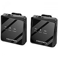 Мікрофон Vention USB Type-C 2-Pack Wireless Lavalier Black (NCBB0)