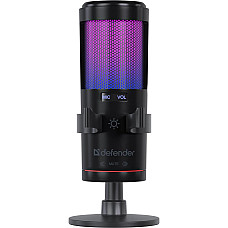 Ігровий стрім мікрофон Defender Impulse GMC 400 USB, RGB, 2.0 м (64240)