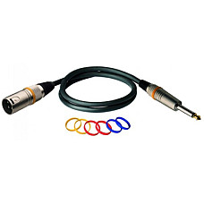 Мікрофонний кабель RockCable Microphone Cable - XLR (m) / TS Jack 1m (RCL 30381 D6 M)