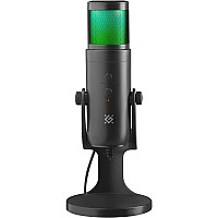 Ігровий стрім мікрофон Defender Galactar GMC 250 USB, LED, 1.5 м (64625)