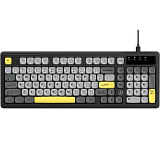 Клавіатура Ajazz AF98 USB UA Black/Grey/Yellow (AF98-BGY)