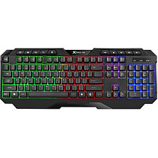 Клавіатура Xtrike ME KB-306 LED USB UA Black (KB-306UA)