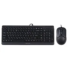 Комплект (клавіатура, миша) A4Tech F1512 Black