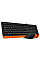 Комплект (клавіатура, миша) A4Tech F1010 Black/Orange