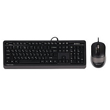 Комплект (клавіатура, миша) A4Tech F1010 Black/Grey