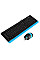 Комплект (клавіатура, миша) A4Tech F1010 Black/Blue