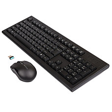 Комплект (клавіатура, миша) бездротовий A4Tech 3000N Black USB