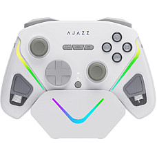 Геймпад Ajazz GP100S 2.4G/BT/USB Switch/PC/iOS/Android RGB White (GP100S-W)