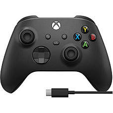 Геймпад Microsoft Wireless Controller Carbon Black + USB Type-C (1V8-00002)