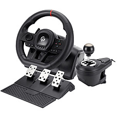 Кермо GamePro RW038PM з педалями та коробкою передач PC/XBOX360/XBOXONE/SWITCH/PS3/PS4 (RW038PM)