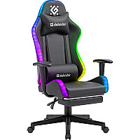 Крісло ігрове Defender Watcher RGB Black (64334)