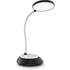 LED лампа настiльна з акумулятором DC3 TITANUM TLTF-022B 7W 3000-6500K USB чорна (26844) (1787906)