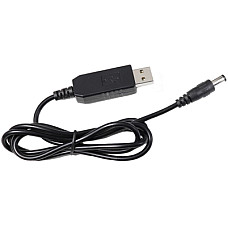 Кабель живлення USB to DC 5.5x2.1mm 12V 1.0m Value (S1016)