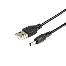 Кабель живлення Atcom (10035) USB(AM) - 3,5DC, 2A, 1м, чорний