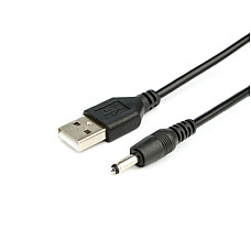 Кабель живлення Atcom (10035) USB(AM) - 3,5DC, 2A, 1м, чорний