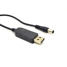 Кабель живлення ACCLAB USB - DC (M/M), 5.5х2.5 мм, 12V, 1A, 1 м, Black (1283126552847)