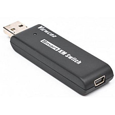 Адаптер-перемикач Viewcon VE679 Smart KM Switch, USB - mini USB (M/F), Black, 1.5 м