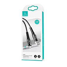 Кабель Usams US-SJ469 USB - Lightning (M/M), 1.2 м, Black (SJ469USB01)