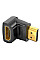 Перехідник HDMI M to HDMI F 90° corner black VENTION (AIOB0)