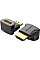 Перехідник HDMI M to HDMI F 90° corner black VENTION (AIOB0)