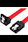 Кабель для передачі даних SATA 3.0 7pin F/F 0.5m L Red Vention (KDDRD)
