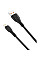 Дата кабель USB 2.0 AM to Lightning 1.0m 6A NB185 black XO (6920680879236)