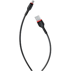 Дата кабель USB 2.0 AM to Micro 5P 1.0m 2.4A NB-P171 black XO (6920680873661)