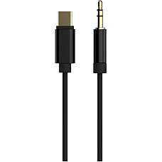 Адаптер Cablexpert USB Type-C - 3.5 мм (M/M), 1.5 м, Black (CCA-CM3.5M-1.5M)