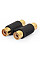 Адаптер Cablexpert 2xRCA - 2xRCA (F/F), Black (A-2RCAFF-01)