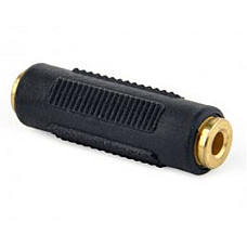 Адаптер Cablexpert 3.5 мм - 3.5 мм (F/F), чорний (A-3.5FF-01)