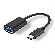 Адаптер Atcom USB Type-C - USB V 3.0 (M/F) Black (11310)