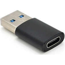 Перехідник USB 3.0 M to USB-C F black VEGGIEG (TC-106)