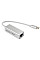 Адаптер Vinga USB Type-C - RJ-45 (M/F) Silver (VCPATC2GBLNS)