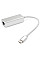 Адаптер Vinga USB Type-C - RJ-45 (M/F) Silver (VCPATC2GBLNS)